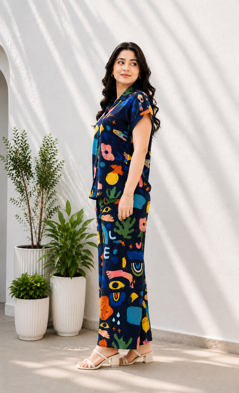 Designer Lycra Co Ord Set