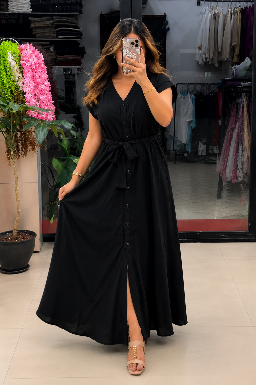 Écola Signature Reyon Luxe Maxi Dress