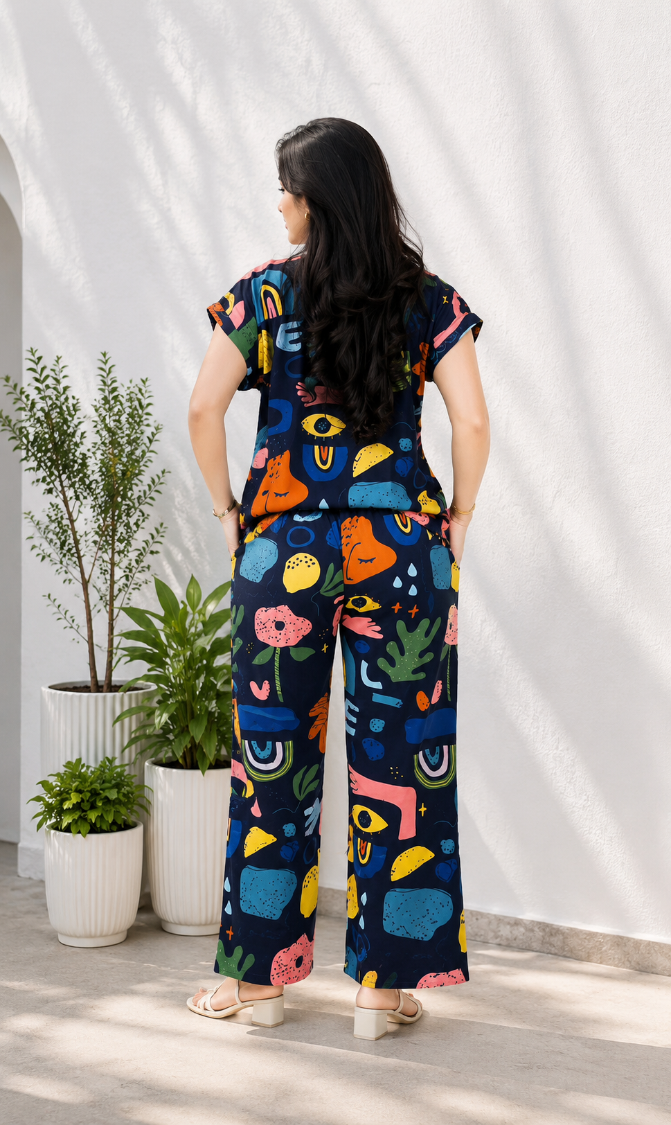 Designer Lycra Co Ord Set
