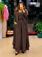 Women's 3-Piece Co-Ord Set with Long Shrug
