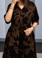 Arabic-code Premium Printed Rayon Maxi Dress