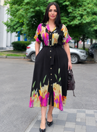 FLORA LUXE IMPORTED REYON WOMAN'S MAXI DRESS