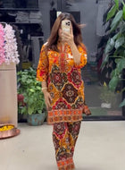 Premium Ethnic Printed Kurta Pant Set