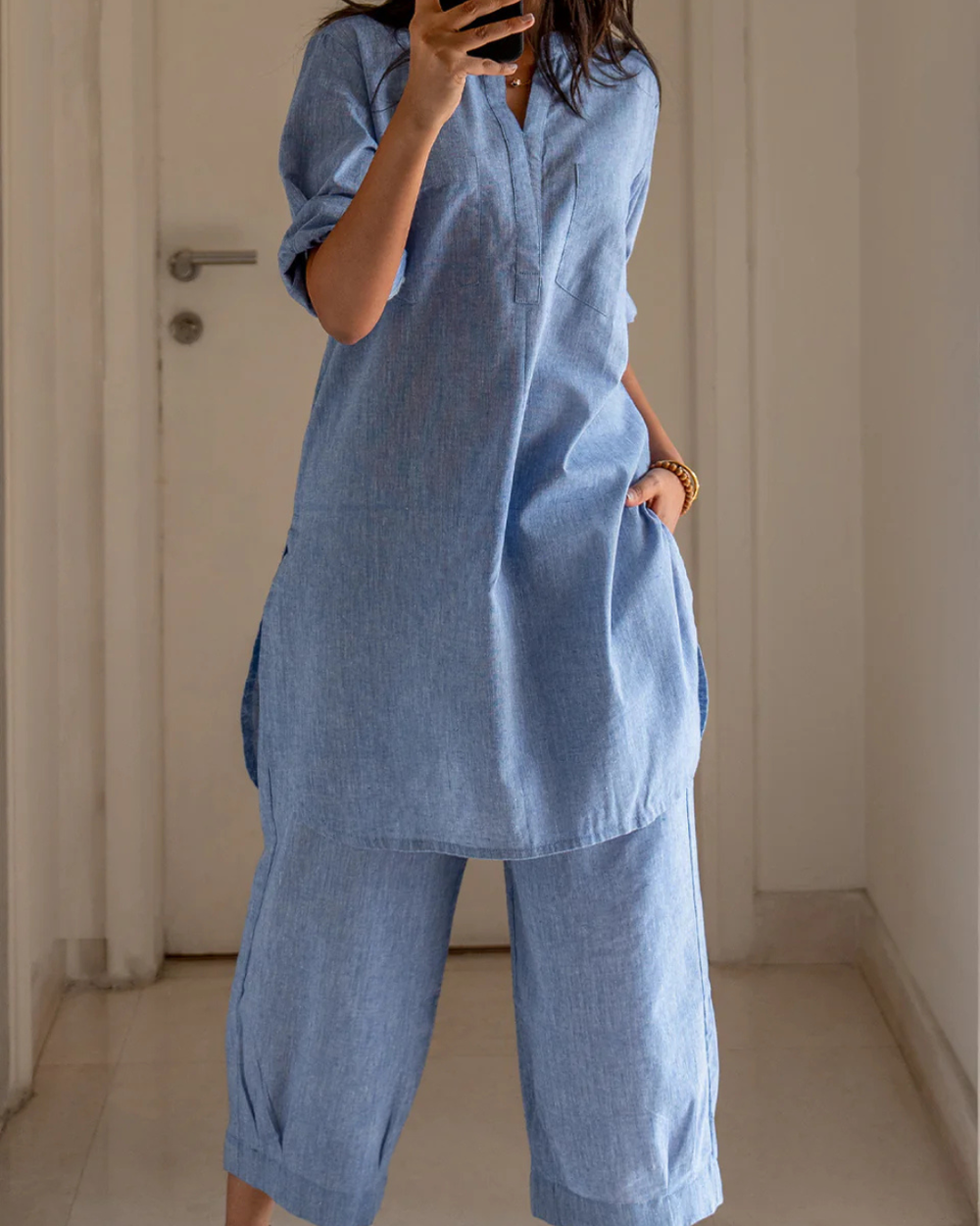 Casual Cotton Co-ord Set for Women