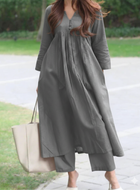 Cotton A-Line Kurta Set | Elegant Everyday Co-Ord