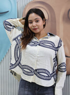 Designer Cotton Shirt with Handcrafted Work Detail