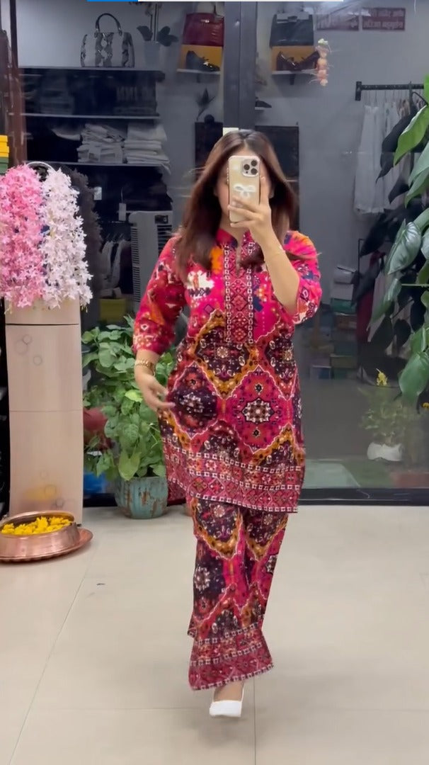 Premium Ethnic Printed Kurta Pant Set
